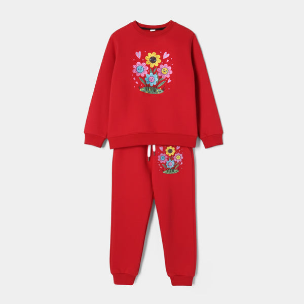 Floral Embroidery Tracksuit